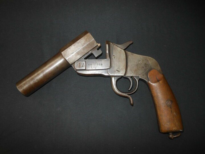 WW1 German Heer Fliegertruppe - MODEL 1894 HEBEL SIGNAL FLARE PISTOL - SHORT BARRELED!