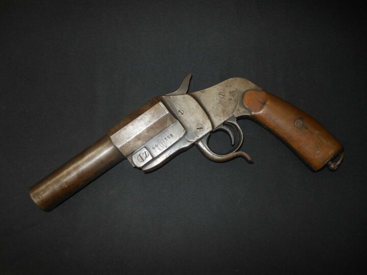 WW1 German Heer Fliegertruppe - MODEL 1894 HEBEL SIGNAL FLARE PISTOL - SHORT BARRELED! - Image 2