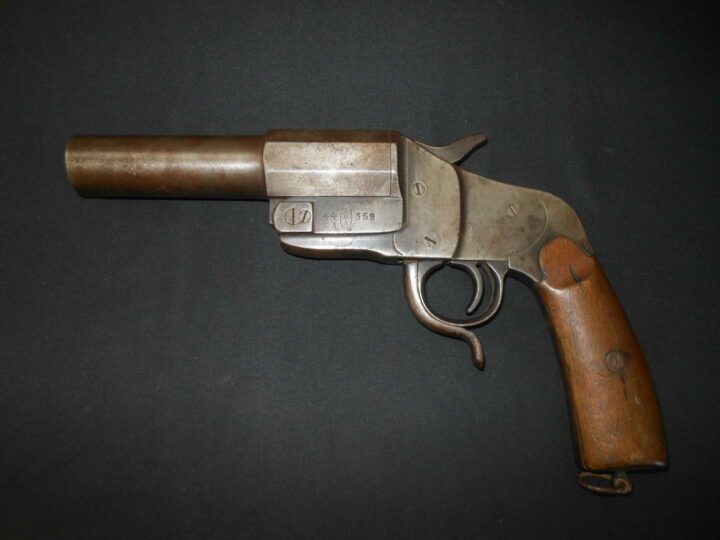 WW1 German Heer Fliegertruppe - MODEL 1894 HEBEL SIGNAL FLARE PISTOL - SHORT BARRELED! - Image 3