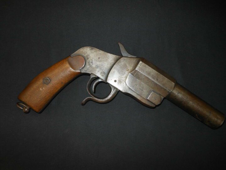 WW1 German Heer Fliegertruppe - MODEL 1894 HEBEL SIGNAL FLARE PISTOL - SHORT BARRELED! - Image 8