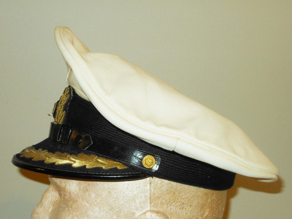 WW2 German Kriegsmarine Schirmmütze für Offizier – OFFICER WHITE VISOR ...