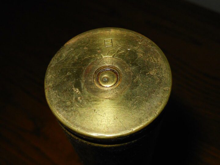 WW2 Japanese Imperial Japanese NAVY Type 96 25mm AP Round - Type 97 Anti-Tank / Anti-Aircraft Cannon - RARE! - Image 5