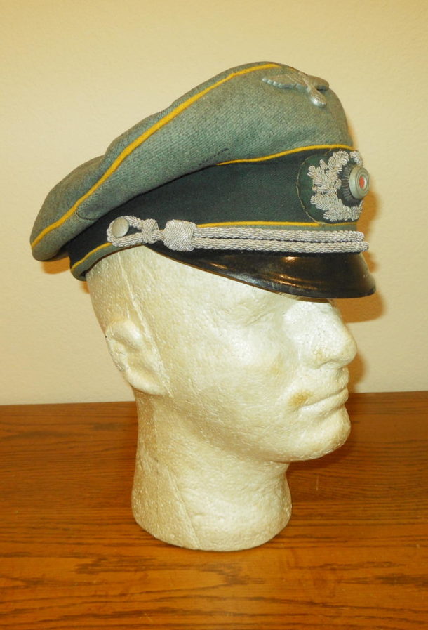 WW2 German Wehrmacht Heer Offizier Schirmmütze – CAVALRY OFFICER VISOR ...