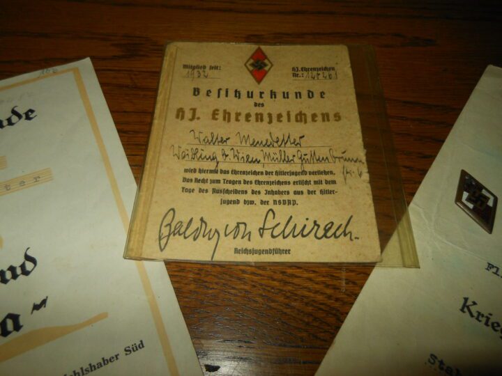 WW2 German Luftwaffe Afrika Armelband - AFRIKA KORPS CUFF TITLE & DOCUMENTS - NICE!! - Image 3