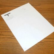 WW2 German NSDSTB - LÄNGEMARCK-STUDIUM STATIONARY / LETTERHEAD - VERY RARE!