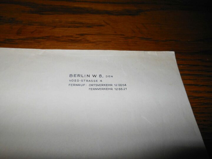 WW II German NSDAP - CHIEF OF THE CHANCELLERY OF THE FUHRER - MARTIN BORMANN - LETTERHEAD / STATIONARY - VERY RARE! - Image 4