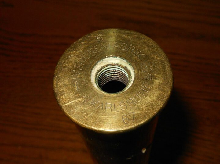 WW1 German Imperial Navy Kaiserlichmarine- 3.7cm SHIP DECK GUN ROUND - VERY NICE! - Image 6