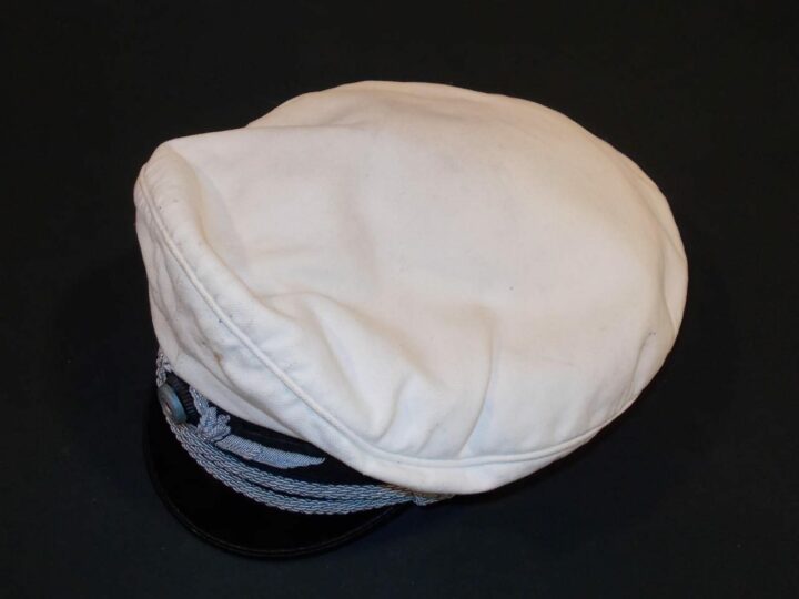 WW2 German Luftwaffe Schirmmütze für Offizier - OFFICER WHITE VISOR CAP - VET BRING-BACK - 100% ORIGINAL - Image 6