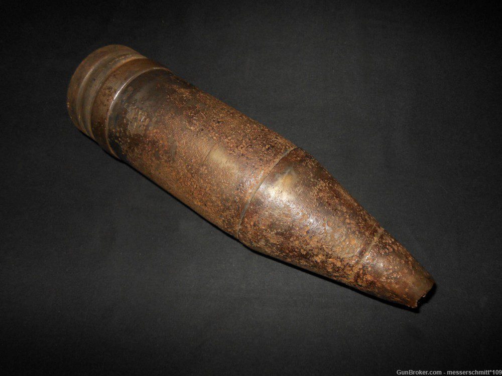 WW2 German Wehrmacht – 7.5cm KwK40 COMPLETE AP ROUND & SHELL CASING ...