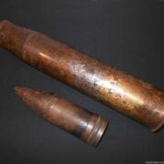 WW2 German Wehrmacht - 7.5cm KwK40 COMPLETE AP ROUND & SHELL CASING - PaK39 KwK40 - NICE! - Image 6