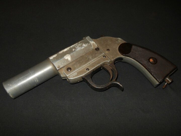 WW2 German Wehrmacht Heer Luftwaffe Kriegsmarine - LP34 SIGNAL FLARE PISTOL - ZINC - VERY RARE! - Image 2