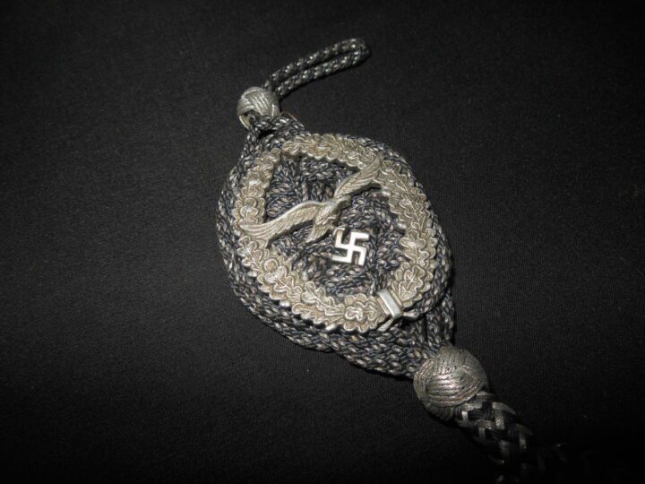 WW2 German Luftwaffe - MARKSMAN / SHOOTING LANYARD & DOCUMENT - 1st / 2nd GRADE - AMAZING! - Image 20