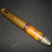 WW2 German Wehrmacht / Luftwaffe 20mm MGFF - COMPLETE HE INCENDIARY TRACER ROUND & SHELL - RARE! - Image 3