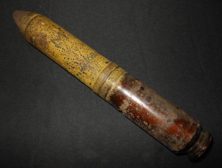 WW2 German Luftwaffe 30mm MK108 - HIGH EXPLOSIVE CANNON ROUND - VERY RARE! - Image 2