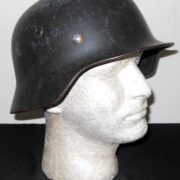 WW2 German Luftwaffe M40 SD Stahlhelm - M40 SINGLE DECAL HELMET WITH PARTIAL LINER - NICE! - Image 2