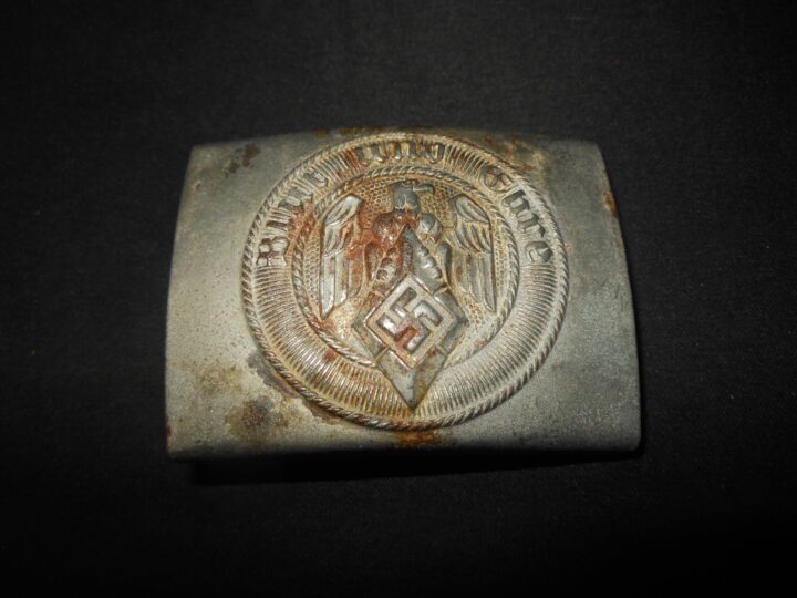 WW2 German Hitler Youth Member Koppelschloss - STEEL/ALLOY BELT BUCKLE - M4/110 - NICE! - Image 2