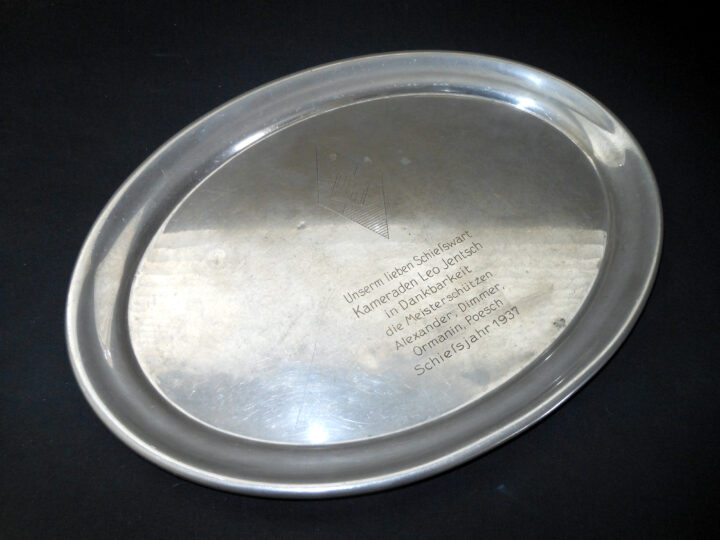 WW2 German Hitler Jugend - HITLER YOUTH COMMEMORATIVE SERVING TRAY / PLATTER - NAMED -  VERY NICE!