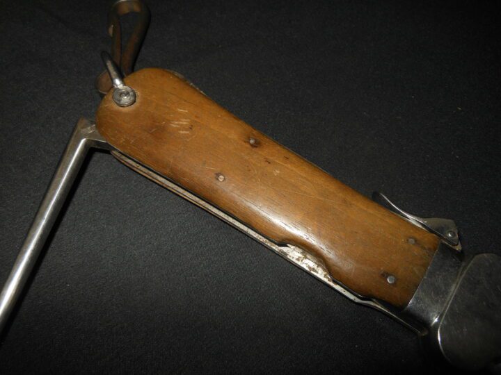 WW2 German Luftwaffe Pilot / Fallschirmjager Fliegerkappmesser - SURVIVAL GRAVITY KNIFE - 1ST MODEL - NICE! - Image 7