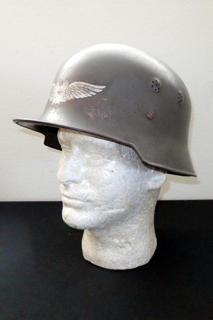 WW2 German RLB Luftschutz M34 Stahlhelm – M34 CIVILIAN AIR RAID SQUARE ...