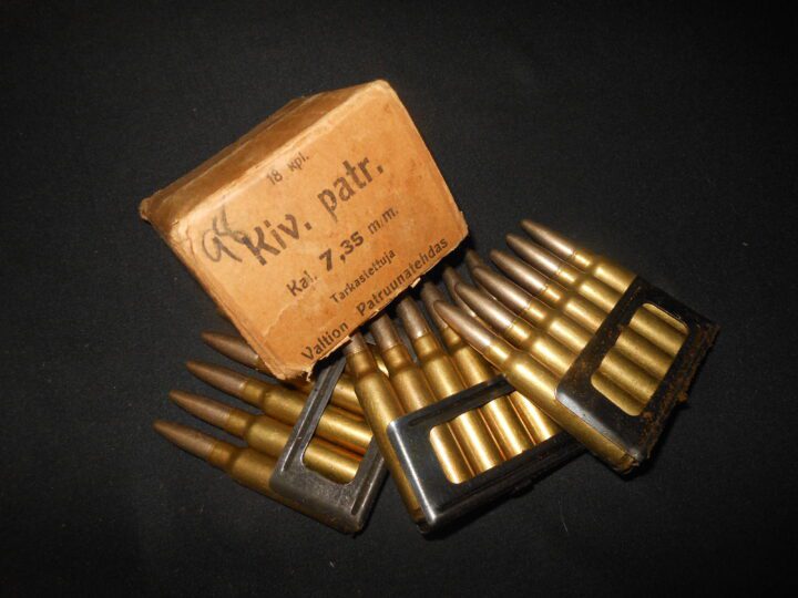 Finnish Army Carcano - 7.35x51mm AMMUNITION IN ORIGINAL BOX - 1939 - NICE!