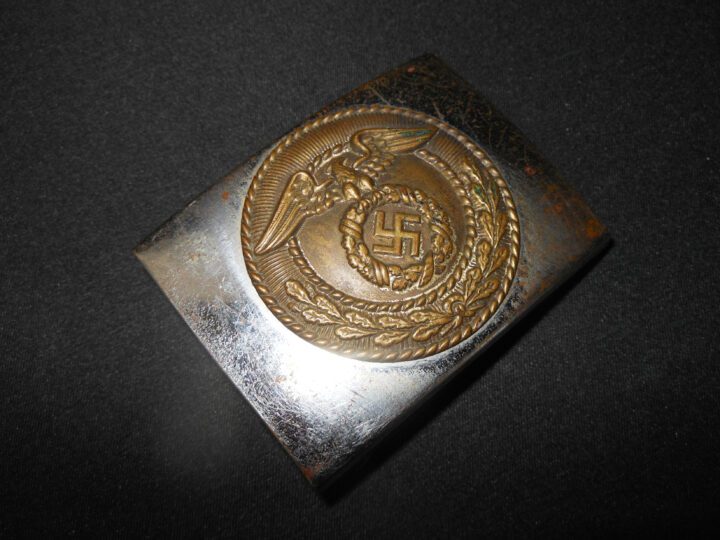 WW2 German NSDAP SA - Sturmabteilung Koppelschloss - BELT BUCKLE - EARLY - RZM MARKED - RARE!