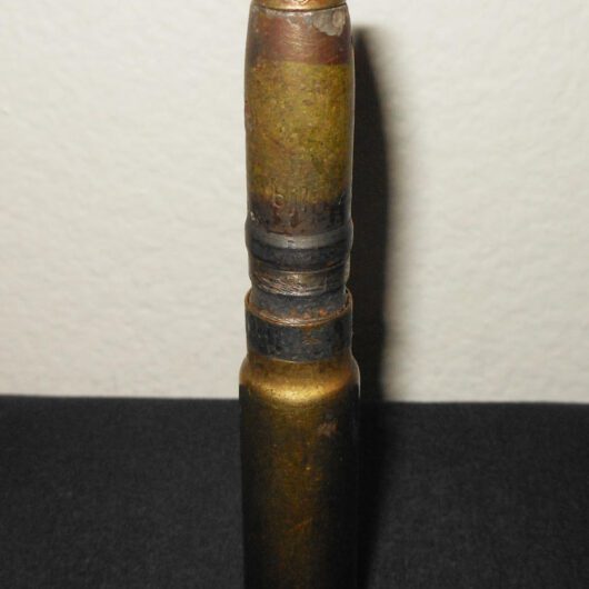 WW2 German Wehrmacht / Luftwaffe 13mm MG131 - COMPLETE HE ROUND & SHELL #1 - RARE!