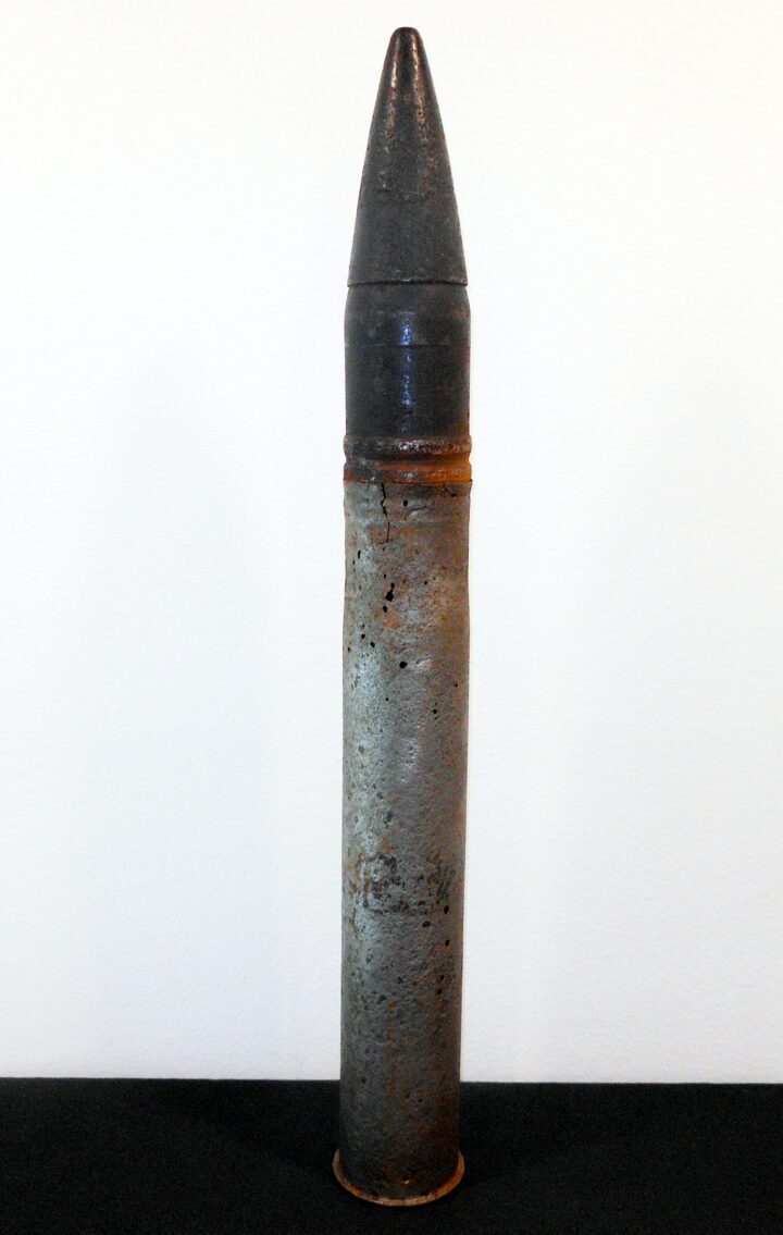 WW2 German Kriegsmarine 10.5cm SK C/32 - NAVAL CANNON ARMOR PIERCING ROUND - SHIPS & U-BOATS - VERY RARE!