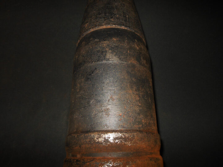 WW2 German Kriegsmarine 10.5cm SK C/32 - NAVAL CANNON ARMOR PIERCING ROUND - SHIPS & U-BOATS - VERY RARE! - Image 5