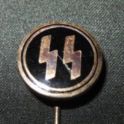 WW2 German SS Zivilabzeichen Mitgliedsabzeichen - SS CIVIL MEMBERSHIP PIN - .900 STERLING SILVER - GAHR - RARE! - Image 3
