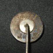 WW2 German SS Zivilabzeichen Mitgliedsabzeichen - SS CIVIL MEMBERSHIP PIN - .900 STERLING SILVER - GAHR - RARE! - Image 6