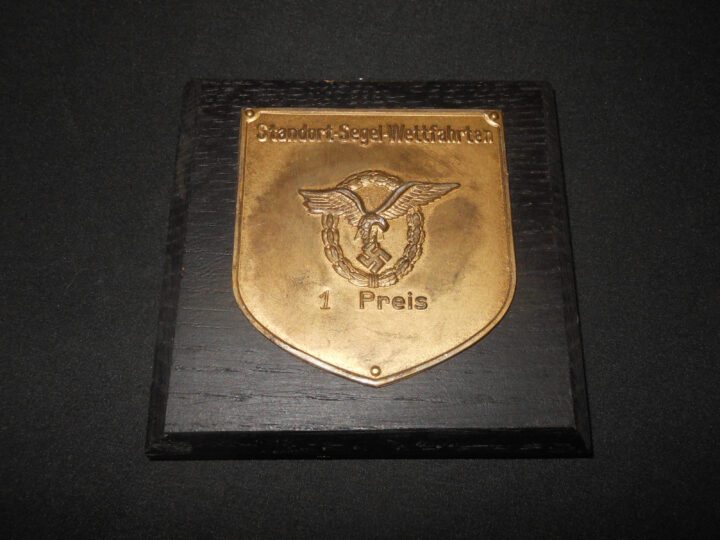 WW2 German Luftwaffe Standort-Segel-Wettfahrten - AWARD PRESENTATION PLAQUE - VERY NICE! - Image 2