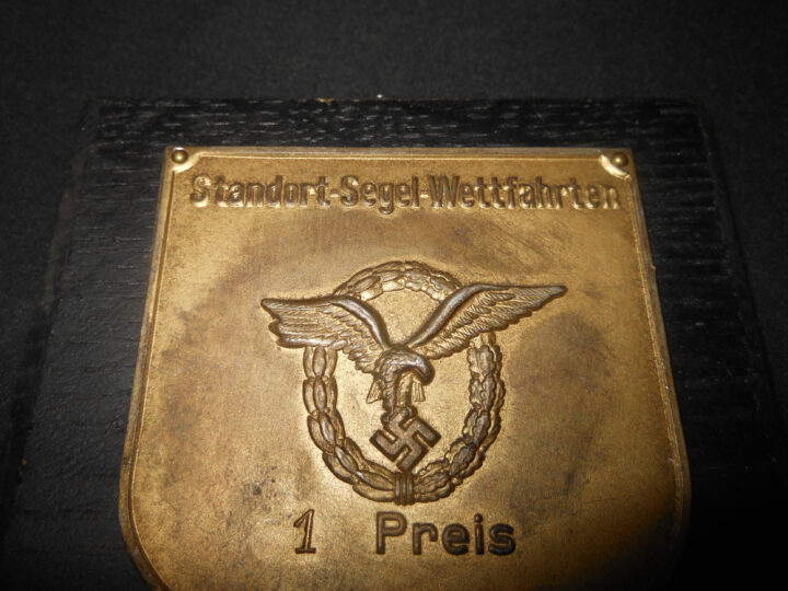 WW2 German Luftwaffe Standort-Segel-Wettfahrten - AWARD PRESENTATION PLAQUE - VERY NICE! - Image 3