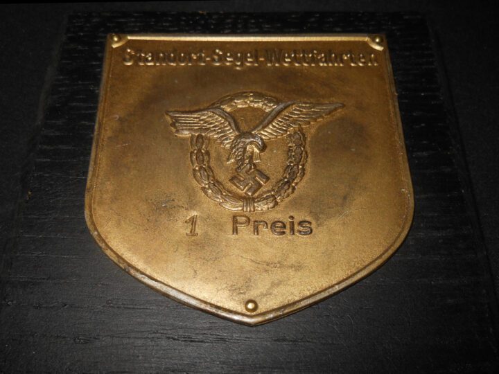 WW2 German Luftwaffe Standort-Segel-Wettfahrten - AWARD PRESENTATION PLAQUE - VERY NICE! - Image 4