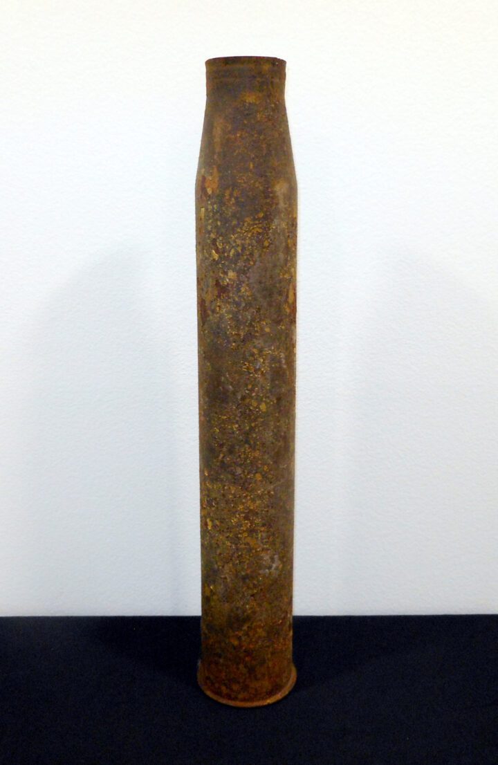 WW2 German Wehrmacht 8.8 cm KwK43 - INERT STEEL SHELL CASING - Panzer VIB "KING TIGER" - SUPERB! - Image 2