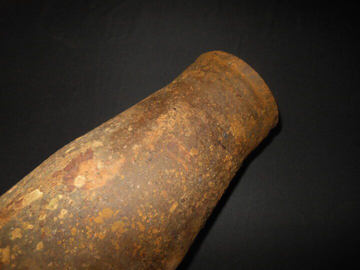 WW2 German Wehrmacht 8.8 cm KwK43 - INERT STEEL SHELL CASING - Panzer VIB "KING TIGER" - SUPERB! - Image 8