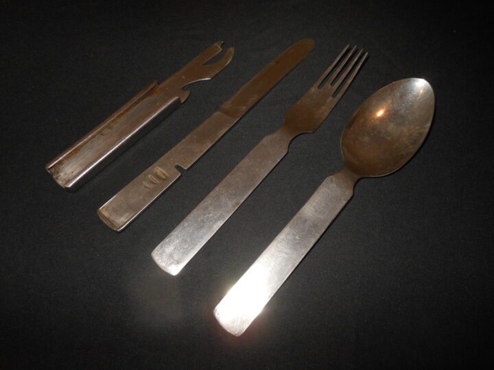 WW2 German Wehrmacht Essbesteck - FIELD ISSUE CUTLERY SET - GAG 1942 - NICE! - Image 11