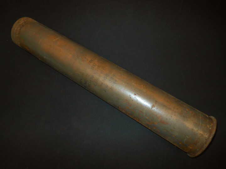 WW2 German Wehrmacht - 8.8cm KwK36 STEEL SHELL CASING - Panzer VI "TIGER" FlaK18 - EXCELLENT - MANY IN STOCK! - Image 2