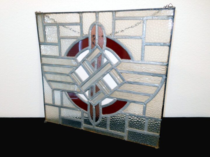 WW2 German Deutscher Luftsportverband - AIR SPORT ASSOCIATION LOGO FOLK ART - PAINTED/STAINED GLASS WALL HANGING - SUPERB! - Image 3