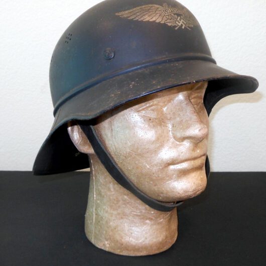 WW2 German RLB Luftschutz M38 Stahlhelm - M38 "GLADIATOR" STYLE HELMET WITH LINER - VERY NICE!