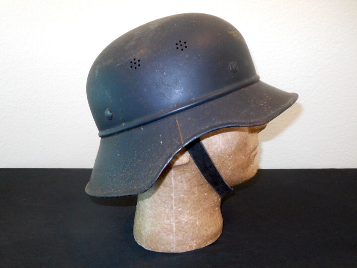 WW2 German RLB Luftschutz M38 Stahlhelm - M38 "GLADIATOR" STYLE HELMET WITH LINER - VERY NICE! - Image 6