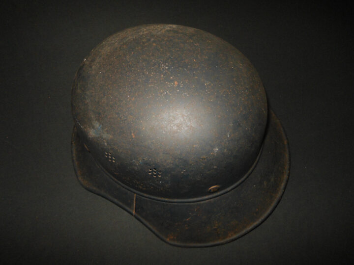WW2 German RLB Luftschutz M38 Stahlhelm - M38 "GLADIATOR" STYLE HELMET WITH LINER - VERY NICE! - Image 7