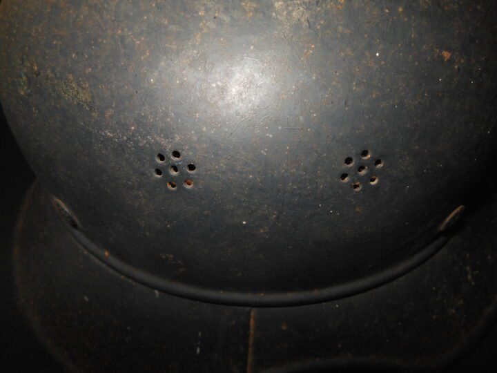 WW2 German RLB Luftschutz M38 Stahlhelm - M38 "GLADIATOR" STYLE HELMET WITH LINER - VERY NICE! - Image 9