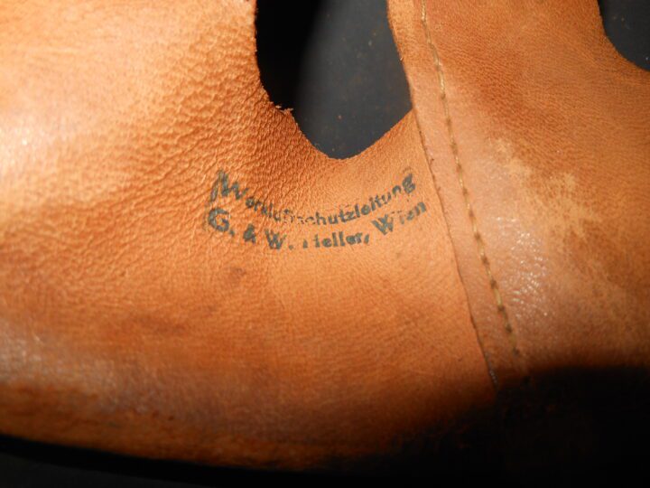 WW2 German RLB Luftschutz M38 Stahlhelm - M38 "GLADIATOR" STYLE HELMET WITH LINER - VERY NICE! - Image 13