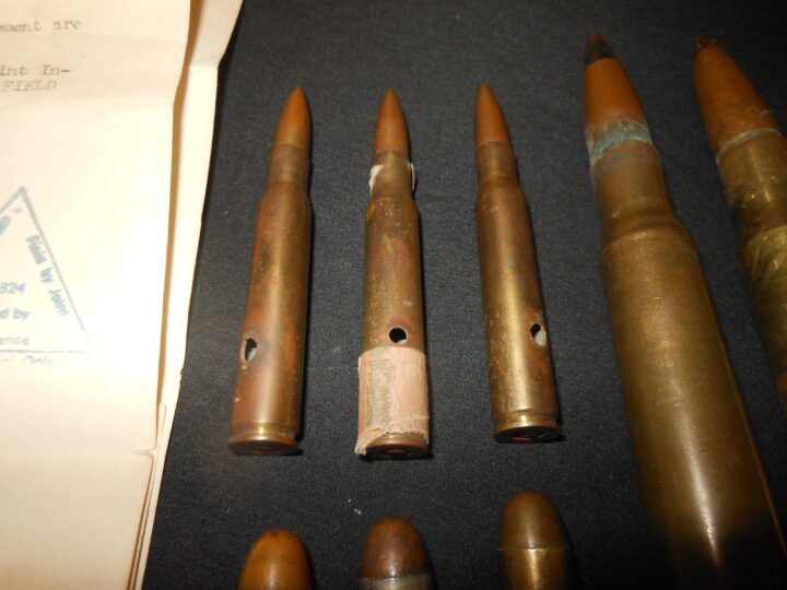 WW2 US Army Veteran Bring Backs - JAPANESE MORTAR AND US AMMUNITION - 802nd CHEMICAL COMPANY - GUAM - NICE! - Image 3
