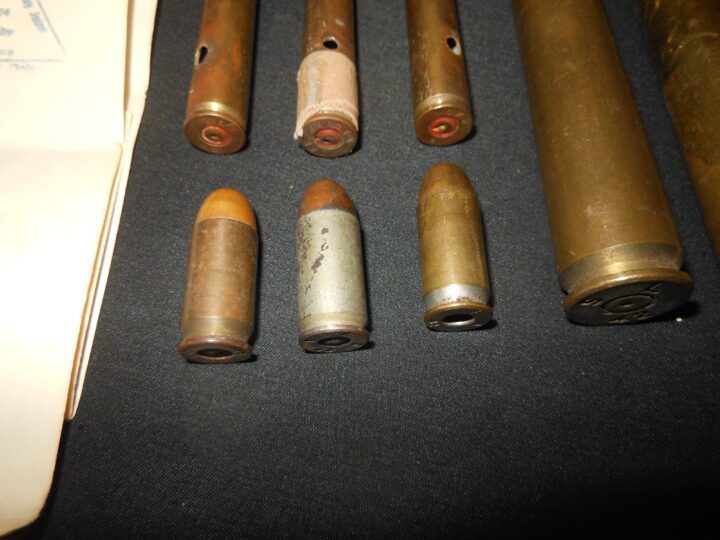 WW2 US Army Veteran Bring Backs - JAPANESE MORTAR AND US AMMUNITION - 802nd CHEMICAL COMPANY - GUAM - NICE! - Image 4