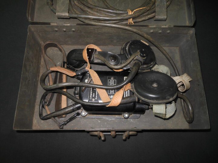 WW2 German Kriegsmarine - C39b COASTAL ARTILLERY COMMUNICATION HEADSET - NOS! - Image 6