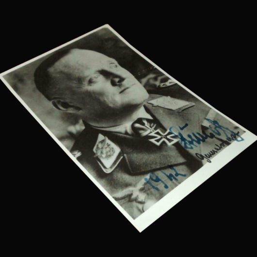 WW2 German Luftwaffe Autograph - GENERAL HANS-JURGEN STUMPFF - WARTIME SIGNATURE