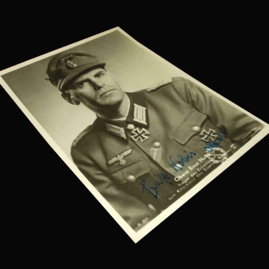 WW2 German Wehrmacht Autograph - OBERST ERNST NOBIS - WARTIME SIGNATURE