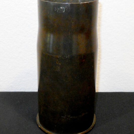 WW2 Imperial Japanese Army Type 94 - 75mm BRASS SHELL CASING - 1943 - VERY NICE!