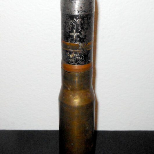 WW2 Imperial Japanese Army Type 94 - 37mm HIGH EXPLOSIVE CANNON ROUND - INERT - NICE!
